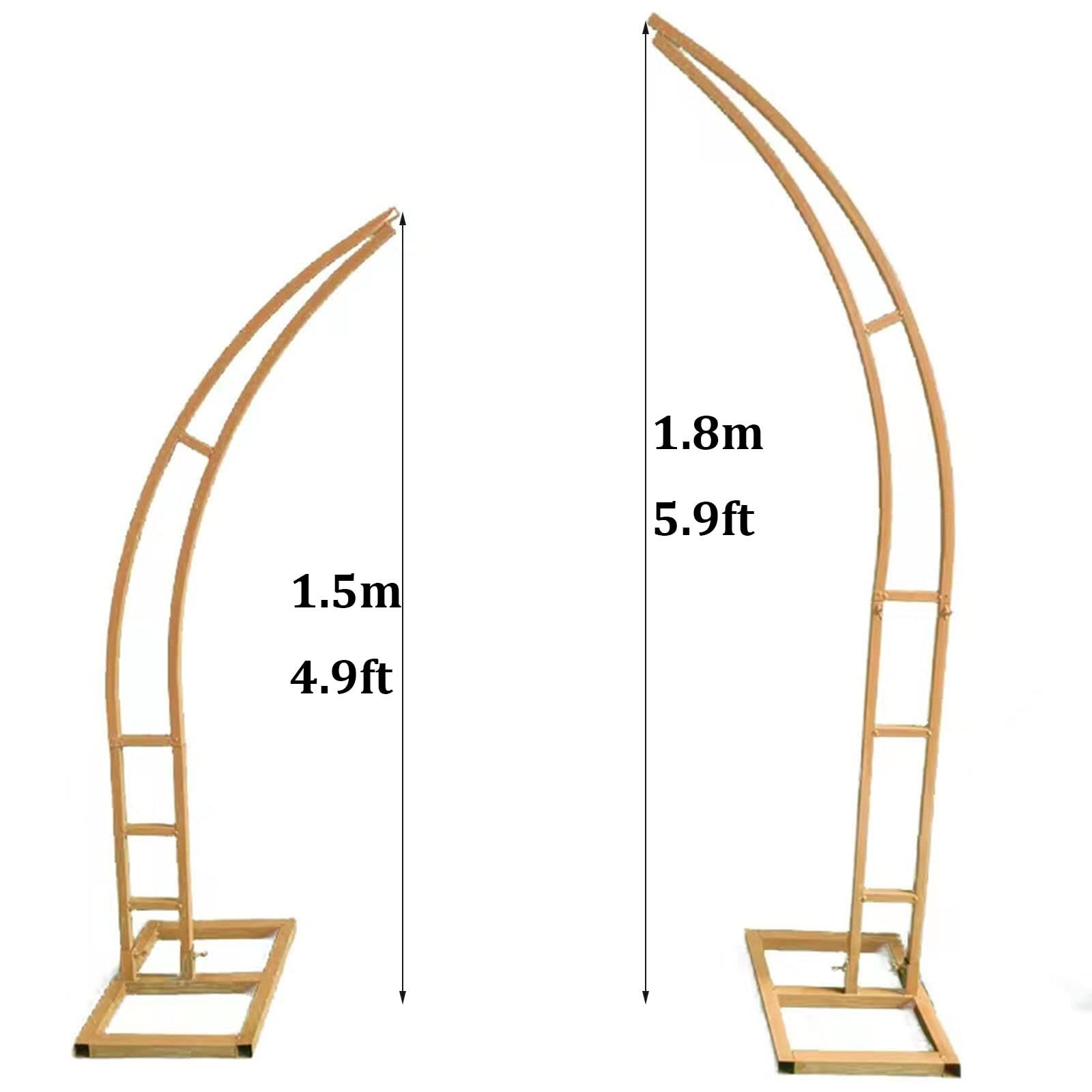 Zestaw łuków ślubnych – 2 łuki do bramy księżycowej, czarna róża, tło do ceremonii wewnątrz/na zewnątrz, 1,5 m i 1,8 m, dekoracja łuku balowego i parowego