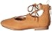 OshKosh B'Gosh Baby-Girl's Bianca Lace-Up Flat Ballet, tan, 9 M US Toddler