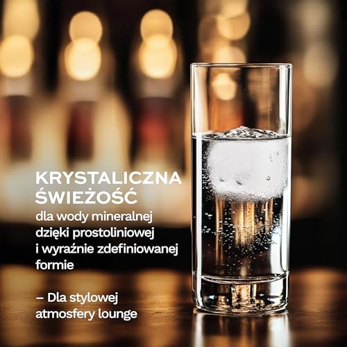 Stölzle Lausitz Szklanki do Wody New York Bar Zestaw 6 szt. 260 ml – Eleganckie Szklanki do Wody, Soków & Koktajli – Kryształowe Szklanki Bezołowiowe – Odporne na Stłuczenia & Do Zmywarki