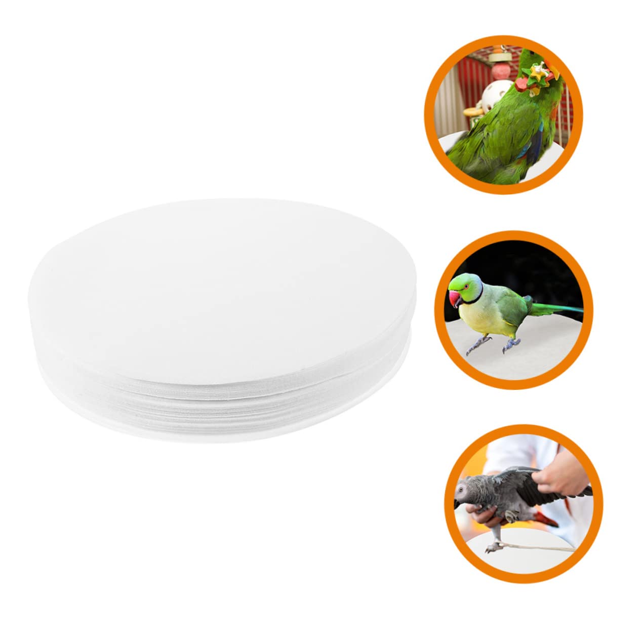 Toddmomy 100pièces Coussins Absorbants pour Cage à Oiseaux Feuilles Jetables pour Cage De Perroquet De Hygiénique Et Nettoyage Facile