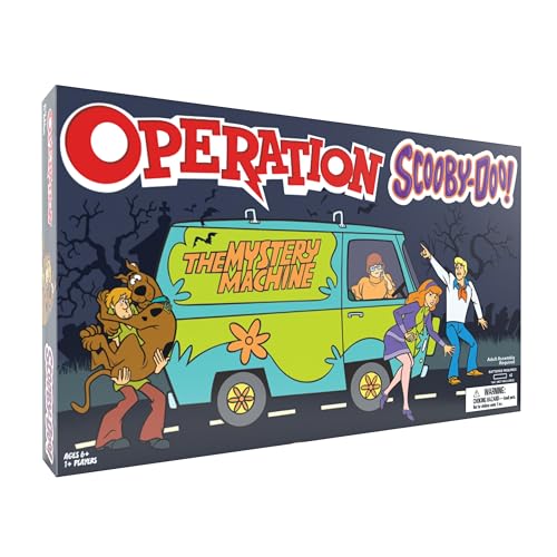 Operation: Scooby-Doo! Board Game, Classic Electronic Remove The Objects or Get The Buzzer Game, Featuring The Mystery Machine, Ages 6+, Players 1+