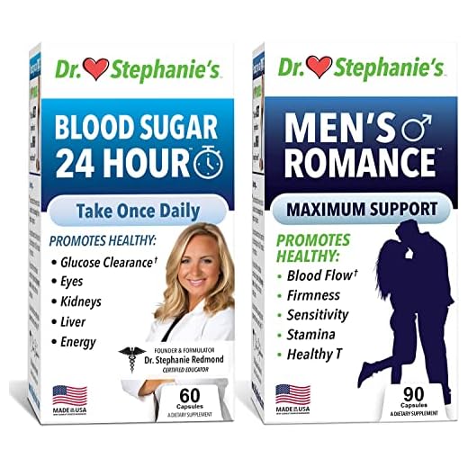 Pharmaganics Dr. Stephanie's Men's Health 2 Pack - 24 Hour Support & Men's Romance