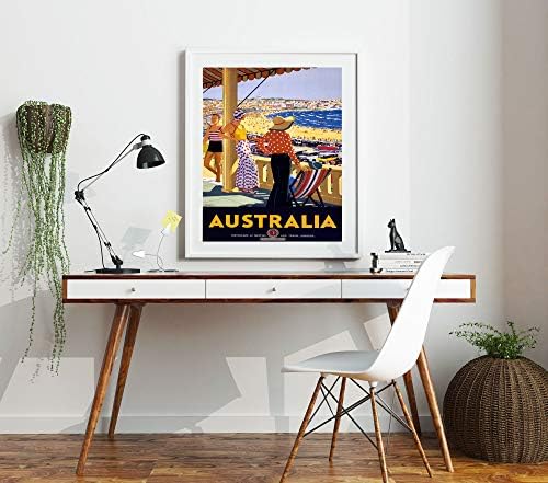 Set of Travel Posters 6 Australian Vintage Travel Posters Travel Prints Travel Wall Art Set of Prints Australian Travel Poster Travel Art (5 x 7)