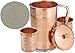 Produktbild Indische reines kupfer krug mit 2 becher glas gesetzt für ayurvedische heilung, kapazität 1,6 liter