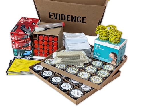 Latent Fingerprinting for Classrooms – 25 Student Classroom Edition - Supplies for 25+ Students to Lift Prints - Uses the Same Forensic Supplies Used by Pros