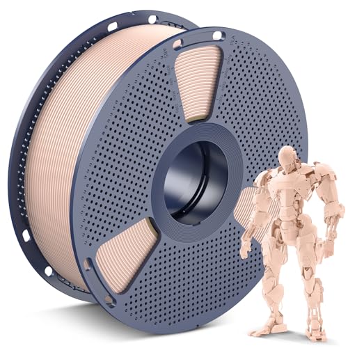 Image of SUNLU PLA 3D Printer Filament PLA Filament 1.75mm, Neatly Wound 3D Printing Filament 1.75mm, Dimensional Accuracy + /- 0.02 mm, Fit Most FDM 3D Printers, 1kg Spool (2.2lbs), Skin Beige