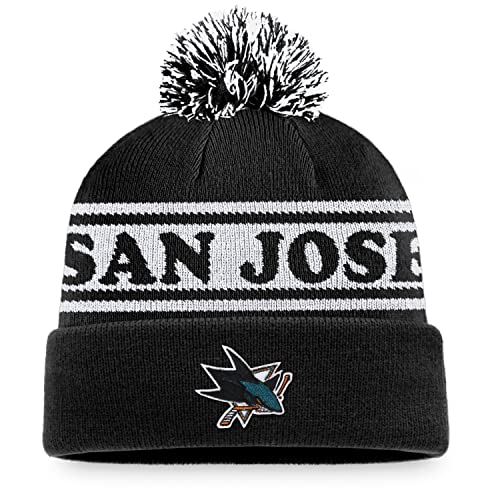 Bonnet San Jose Sharks Fanatics Resort en tricot pour homme et femme collection NHL