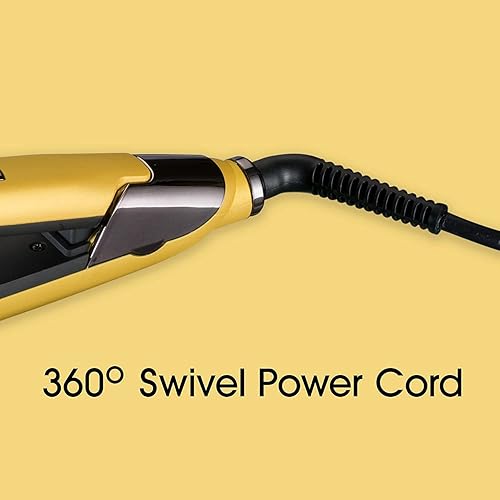 Miniatura 4 de Moehair Plancha de pelo profesional de 1.5 pulgadas, placas flotantes de titanio, plancha plana para cabello grueso, plancha antiestática para todo