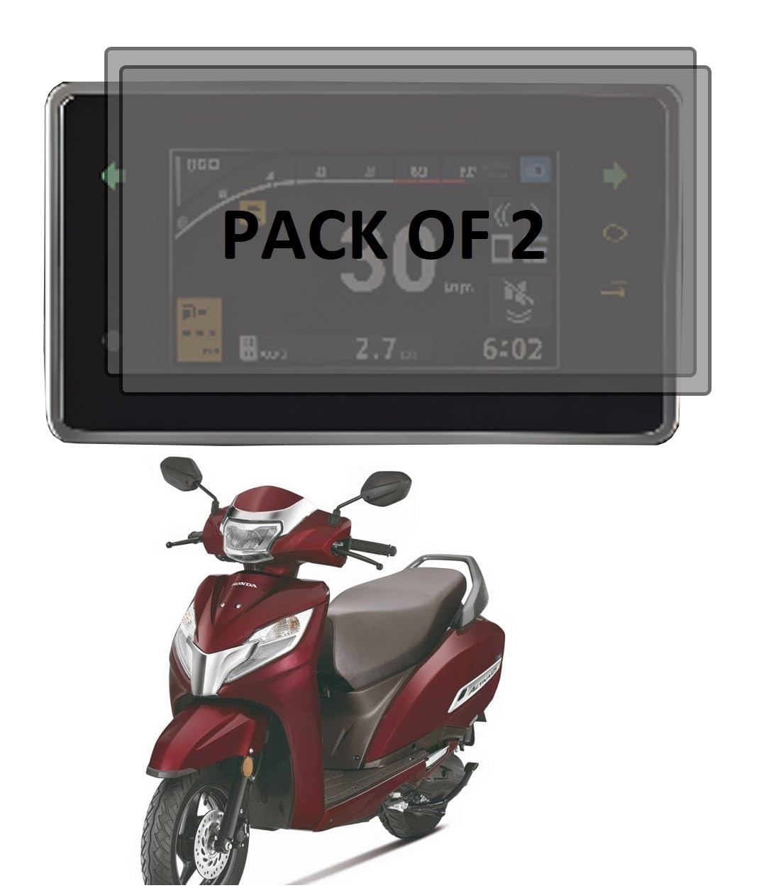 PACK OF 2 Compatible For ACTIVA 125 2025 Latest Digital Speedometer Screen Guard Protector Accessories-picture-28