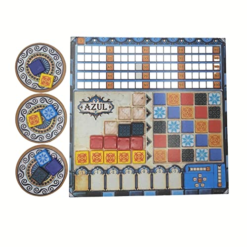 Plan B Games , Azul, Tile Laying Game, Ages 8+, 2 to 4 Players, 30 to 45 Minutes Playing Time,Black