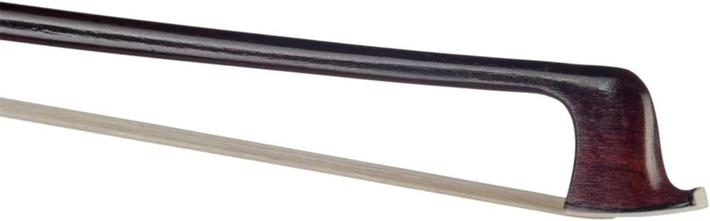 大人初心者用バイオリン弓 4/4 ブラジル木製バイオリン弓 丸型 黒檀製