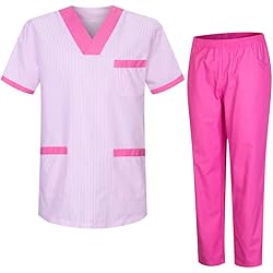 Uniforme Gobernanta MISEMIYA Casaca Y PANTALÓN Uniformes 8178, Conjuntos Sanitarios T817 Fucsia, XXL Unisex Adulto