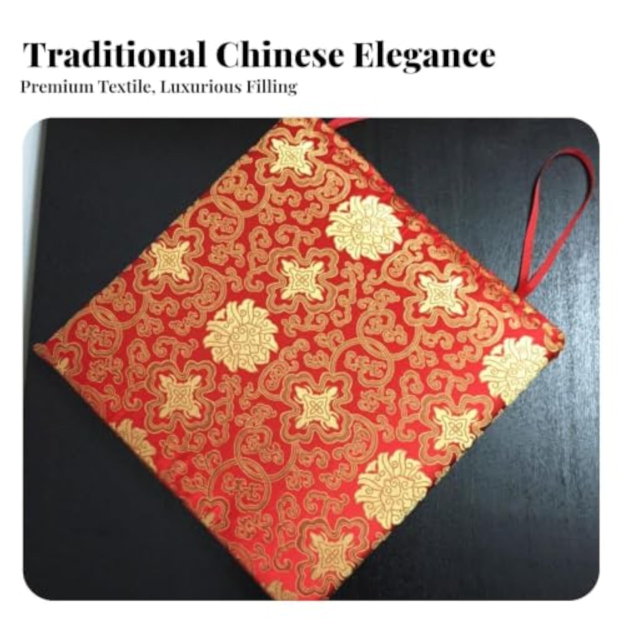 Chinese Design Non-Slip Dining Chair Cushion