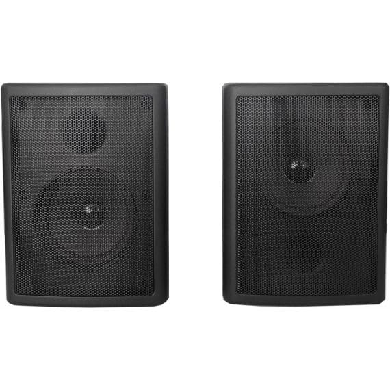 Casse Acustiche da Parete 100V 40W Altoparlanti Filodiffusione Professionale Nero