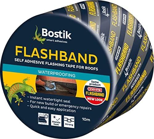 Bostik Flashband Self Adhesive Flashing Tape for Roofs Grey - 150mm x 10m