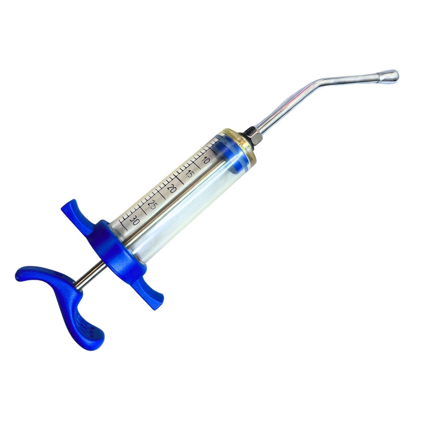 CJ Farms Oral Drencher for Goat, Sheep, Cow & Dogs | Veterinary Drenching Gun for Livestock | Liquid Medicine Feeder Syringe for Deworming & Supplements | Manual Animal Dosing Tool (30 ML)-image-2