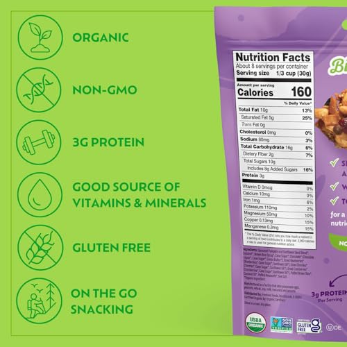 Go Raw Organic Cherry Berry Chocolate Chunk Snacking Granola - Light, Crisp - image 3