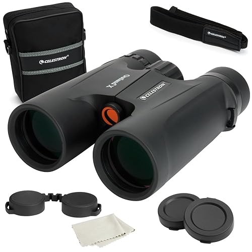 Celestron – Outland X 8x42 – Prismáticos – Hidro y oleo resistentes – Prismáticos para adultos – Óptica multicapa y prismas BaK-4 – Armadura de goma protectora