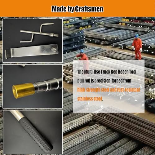 Image of Truck Cargo Grabber - Telescoping Pickup Truck Bed Retriever Tool Cargo Retrieval Hook Truck Grabber Reach Tool Heavy Duty Truck Bed for Trucks SUV Trailers RVs 16-60 Inch