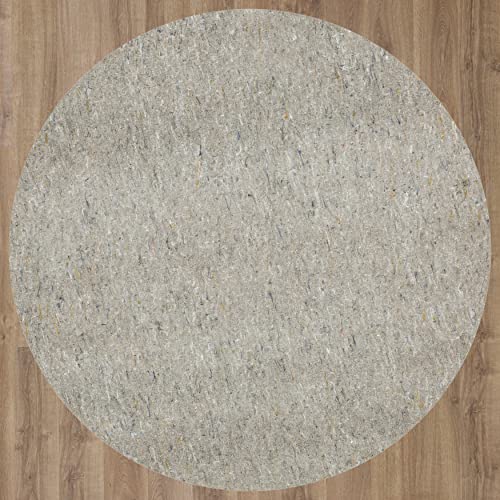 Mohawk Home 8' Round Non Slip Rug Pad Gripper 1/4 Thick Dual Surface Felt + Rubber Gripper - Safe For All Floors #TOP5