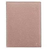 2022 Monthly Planner - Jul 2021 - Dec 2022, Monthly Calendar/Planner 2022 with Faux Leather, 8.86' x 11.4', 15 Note Pages, Twin-Wire Binding, Pocket, Monthly Tabs, Perfect Organizer