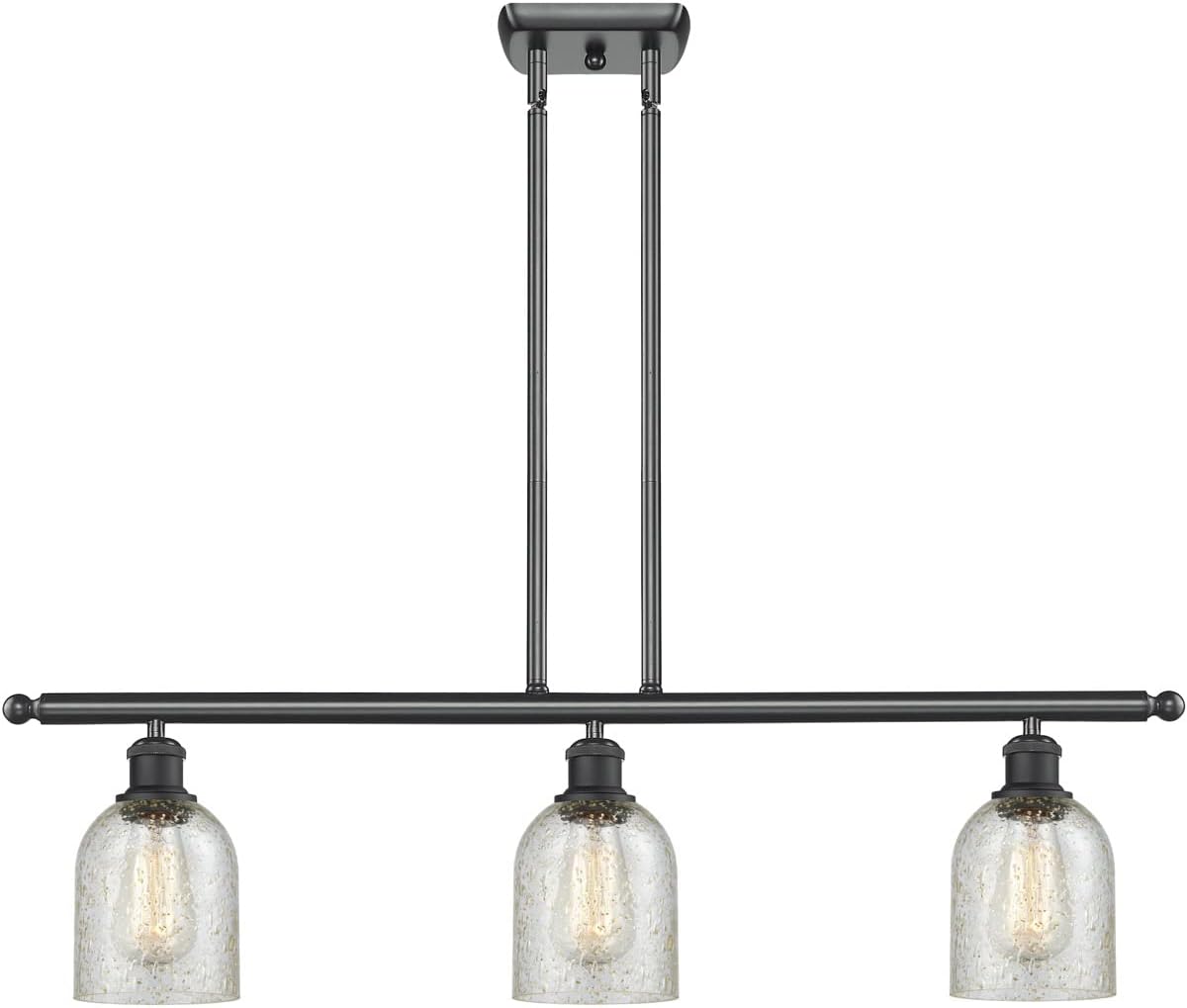 Innovations 516-3I-BK-G259-LED 3 Island Light Vintage Dimmable LED, Matte Black