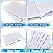 12 Pcs Blank White Books Hardcover Sketchbooks White Blank Notebook Hard Cover Journal for Kids Reading Writing Sketch, 18 Sheets Each, 11 x 8.5 Inch