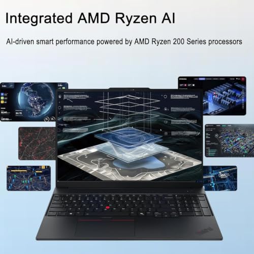 Image of Lenovo ThinkPad E16, 16 inch Touchscreen, AMD Ryzen 7 250, 64GB DDR5, 2TB SSD
