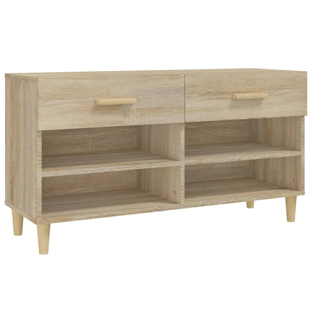 Meuble à chaussures chêne Sonoma pour organiser une entrée moderne