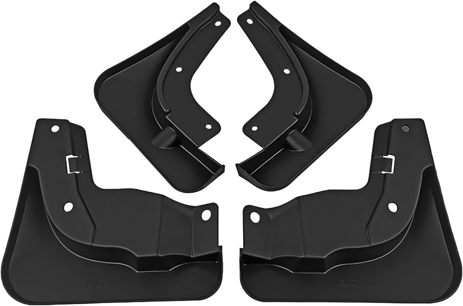 No-Drill Mudflaps for Hyundai Venue 2019-2023, Bolt-On Kit, Road Legal