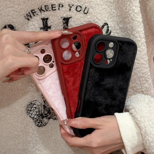Coque en peluche iPhone 16 protégeant des chutes et du froid - 5