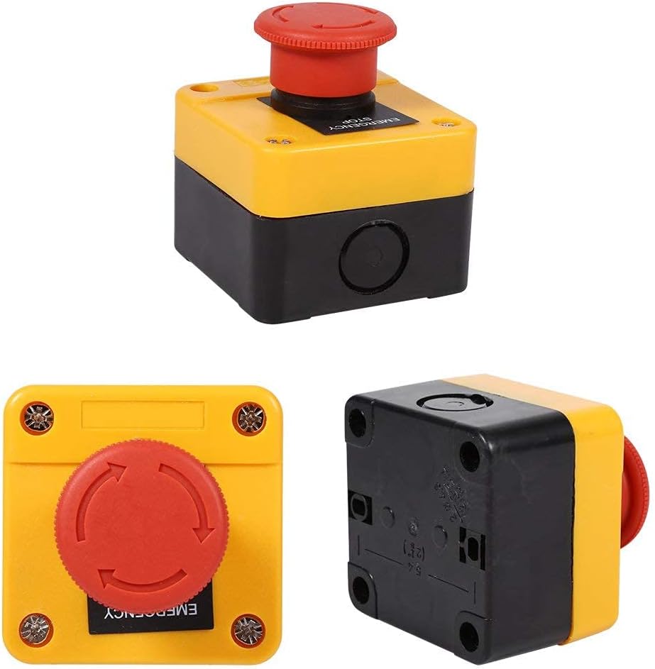 Tyenaza Emergency Switch, Big Red Button, Emergency Stop Button, 660V ...