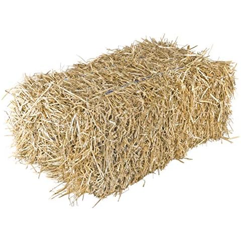 Garden Elements Straw Bale by Shady Creek Farm, Multi-Use for Farm & Home, Large Straw Bale, 36" Cover