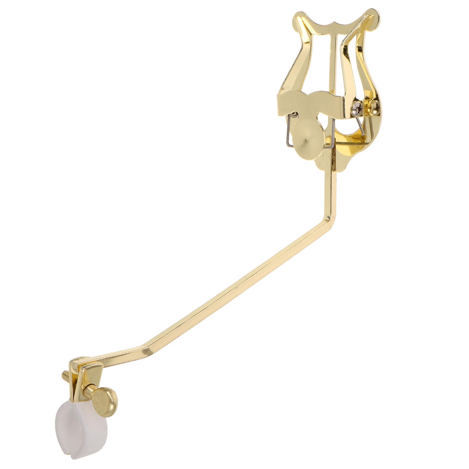 Goldener Notenclip für Horn und Posaune Robuster Marsch Notenhalter Wetterfester Lyra Notenständer für Blasmusik und Marschkapellen