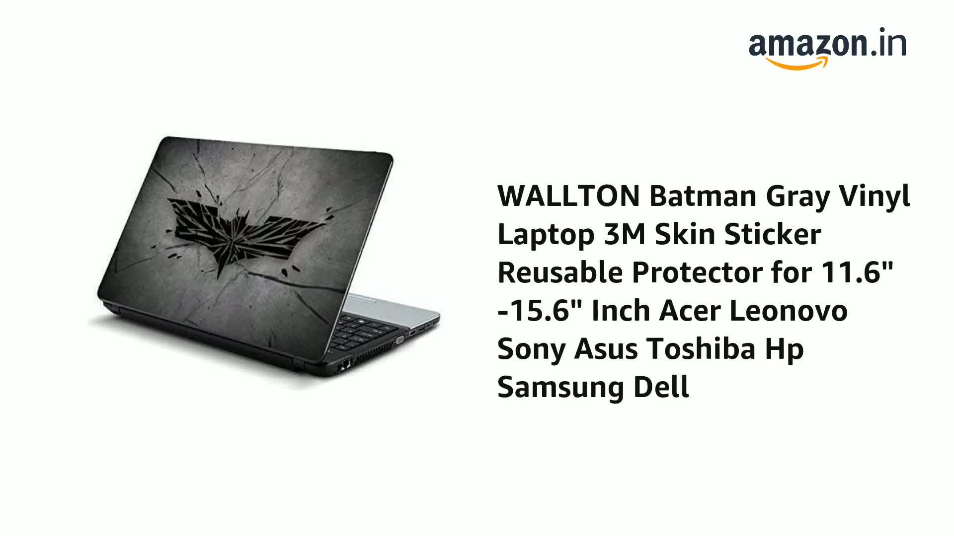 Vinyl Decals Waterproof Batman With Laptop Stickers - 2 Piece ...