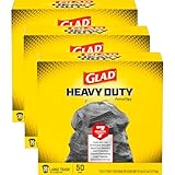 Glad Dual Defense Large Drawstring Trash Bags - 30 Gallon - 50 Count