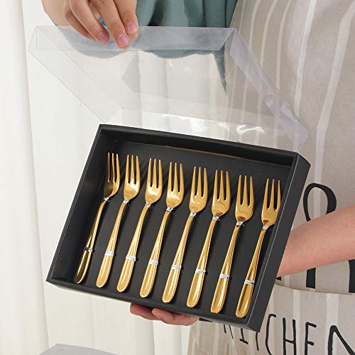 Buyer Star 8 Pack Dessert Pastry Forks Set thumb #2