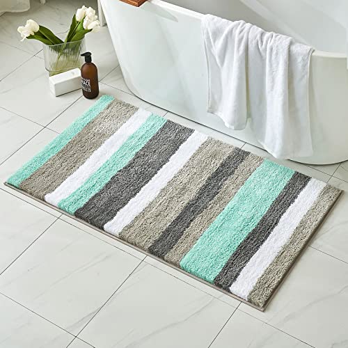MIULEE Badematte Badteppich Duschmatte Non Slip Badvorleger Fußmatte Dekorativ Badzimmermatte...