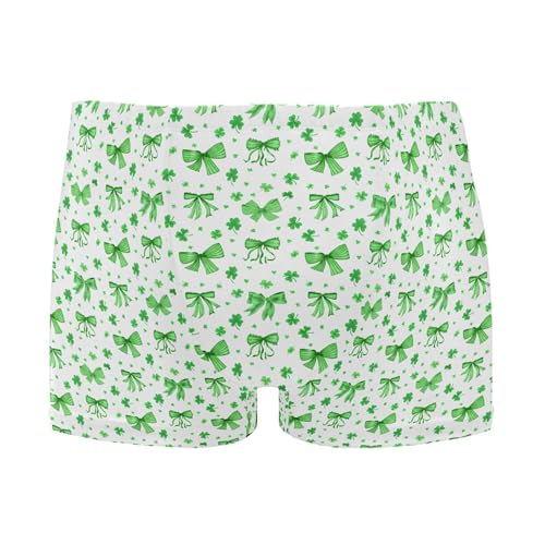 Green Bows Clover Mens Swim Trunk Swimwear Bathing Suit Swim Brief Square Leg Board Short S B0405009