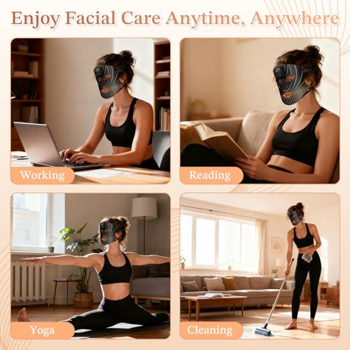 Image of FDA-Cleared 850nm Red Light Therapy Mask for Face with Eye Protection, Christmas Birthday Mother's Day Gifts for Women, Home Beauty Device