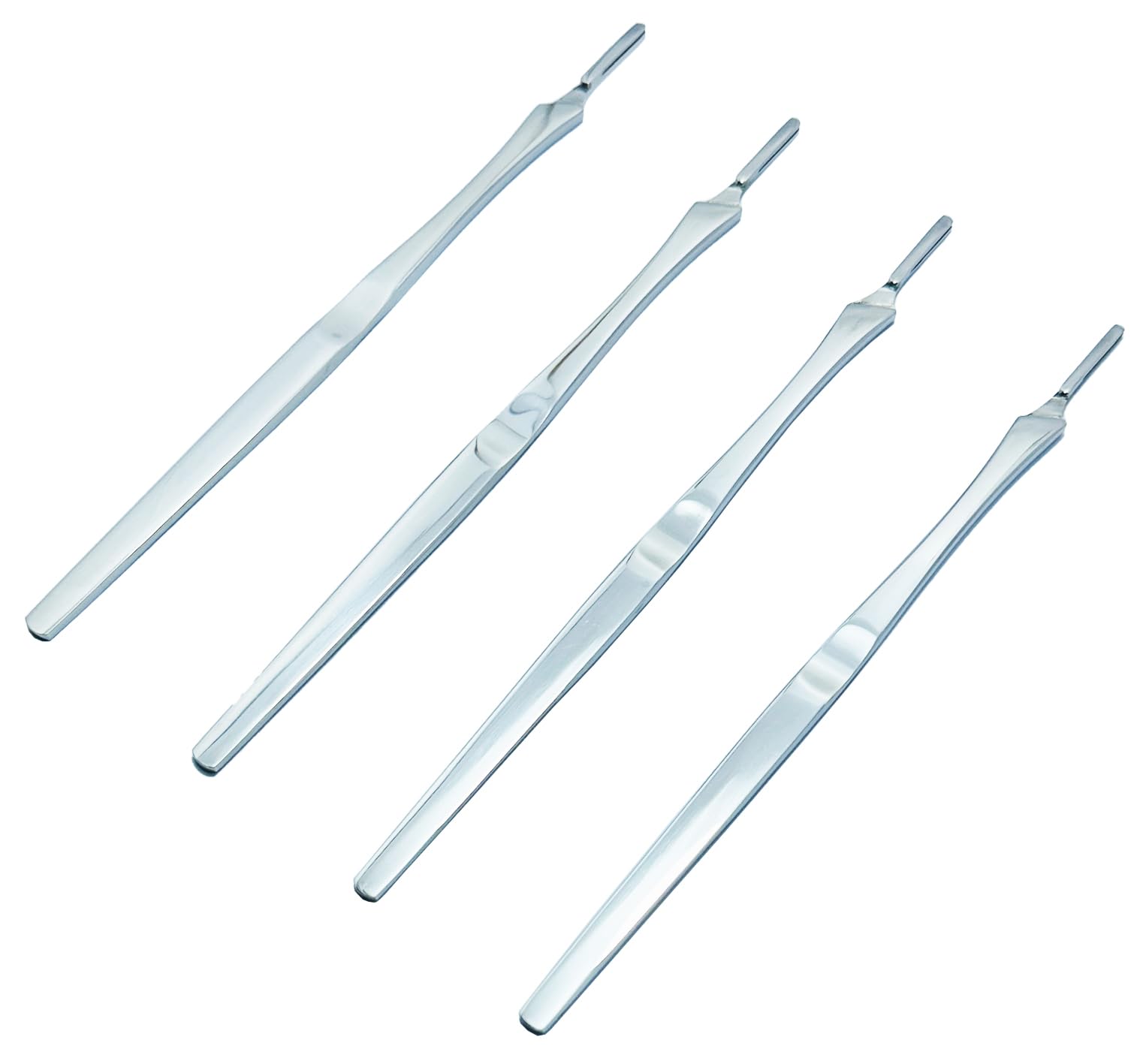 Scalpel Handle No #7 Mirror Finish BP Handle Premium Grade Stainless Steel 4 Pcs
