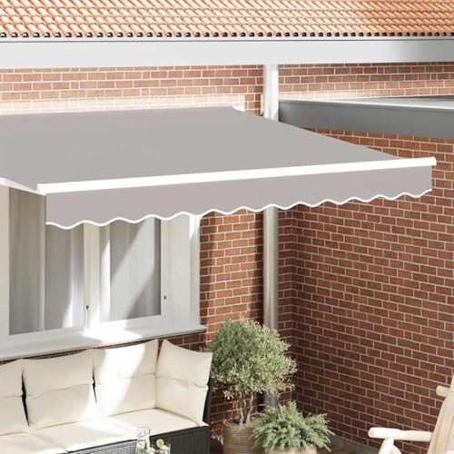 Toldo de repuesto poliéster 3 m resistente a rayos UV e impermeable gris 2