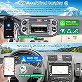 Android 13 Car Stereo for VW Golf Passat Jetta MK5 MK6 RCD330, 7 Inch IPS Touch Screen Car Radio with Wireless Carplay/Android Auto,GPS, WiFi, Bluetooth, Support OBD2/DVR/DPS - Image 3