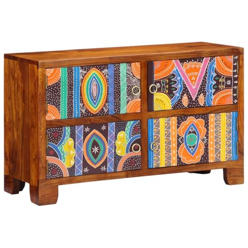 SooIarix Zapatero con puerta marrón de madera maciza de acacia, 90 x 35 x 55 cm, zapatero estrecho cerrado, ahorra espacio, con elegantes asas de anillo para sala de estar