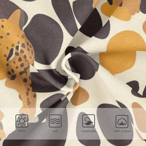 KLL Abstract Leopard Cheetah Skin Shapes Toddler Boy Comfort Briefs Breathable Undies3