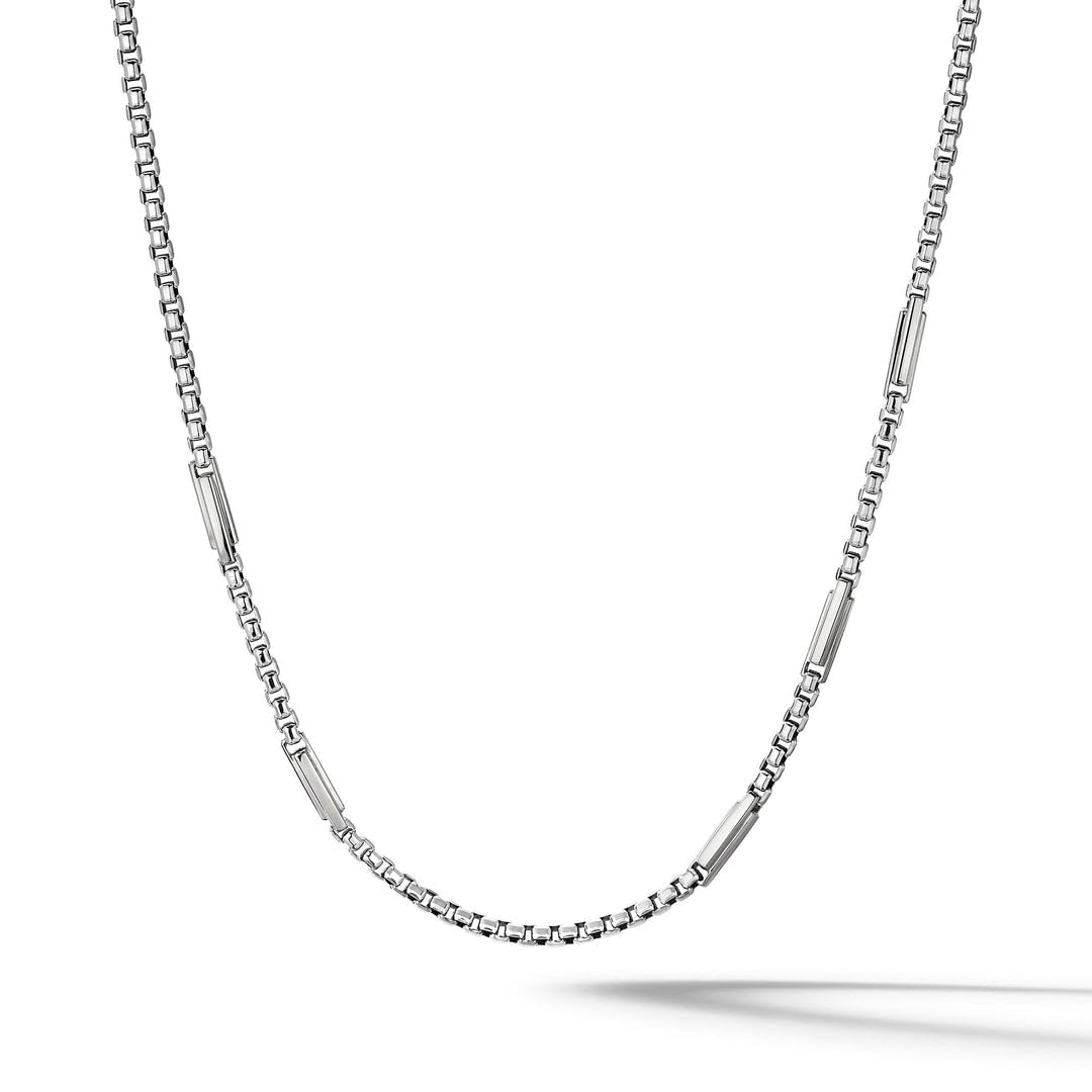 Silver Box Chain Necklace For Women Men 1.0 MM Thin Chain Necklace Non-Tarnish 18 Inch Stainless Steel Necklace For Girls Boys-image-21