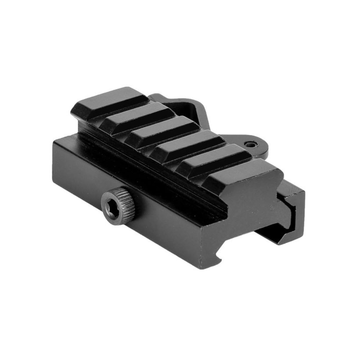 Adaptateur Rail Picatinny 45° M-LOK - Conversion Rail 20mm Vers 5 Emplacements - Alliage Aluminium - Pour Montage Lunette, Accessoires Tactiques
