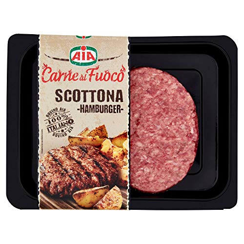 AIA Hamburger Di Scottona Carne Al Fuoco, 180 g