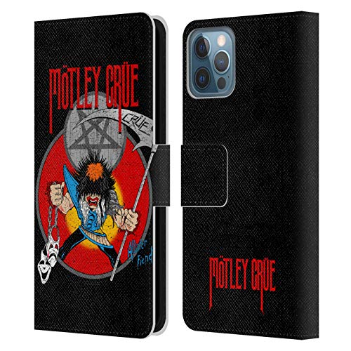 Funda iPhone 12 Pro de Mötley Crüe con tarjetero para uso diario en ciudad