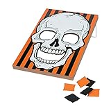 Fun Express Large Halloween Skull Bean Bag Toss Game (Includes 6 Bags) Halloween Party
